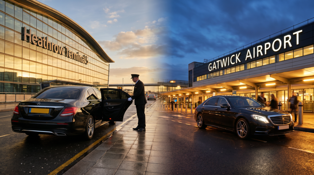 Heathrow Airport. Gatwick Airport