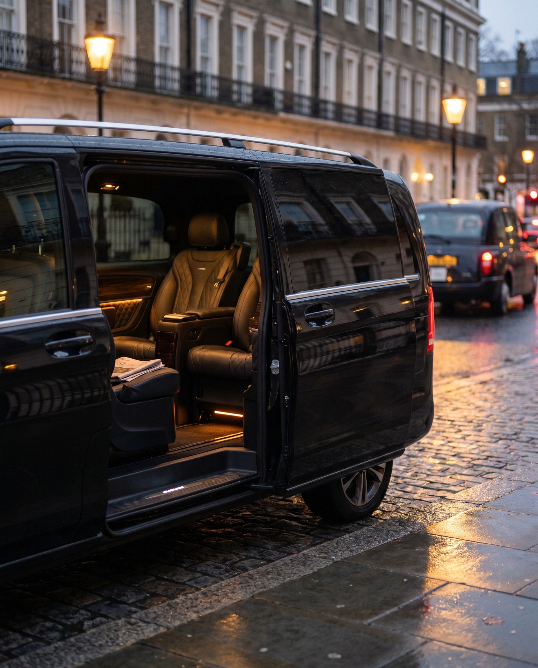 RydeLynk executive vehicle interior